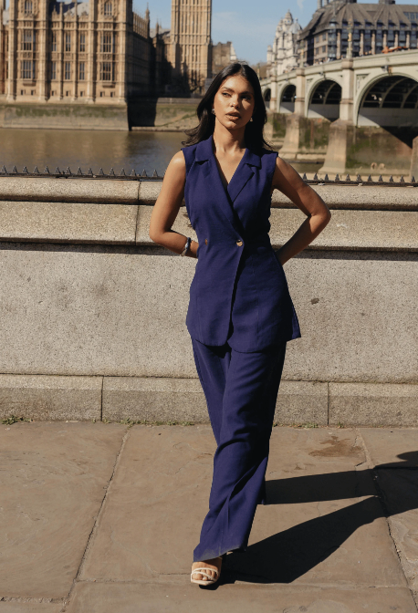 Conjunto Londres Azul Marinho